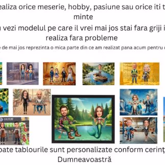 Tablou Caricaturi Personalizate cu orice tematica