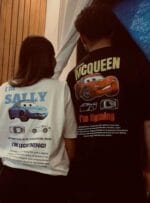 Set 2 tricouri cuplu McQueen and Sally