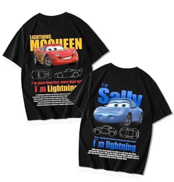 Set 2 tricouri cuplu McQueen and Sally