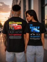 Set 2 tricouri cuplu McQueen and Sally