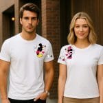 Set 2 tricouri cuplu Mickey & Minnie