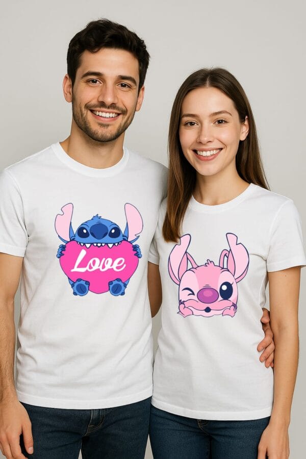 Set 2 tricouri cuplu STITCH V3