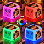 Ceasul Magic – Personalizat cu 3 Fotografii și Lumină LED