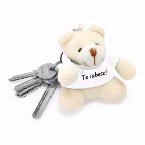 Breloc Ursulet Personalizat cu Poza Text
