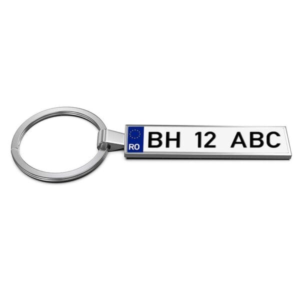 Breloc Număr Auto Personalizat