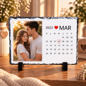 Placa Ardezie personalizata Aniversare cuplu 15x20