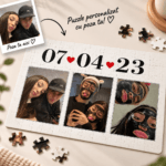 Puzzle Personalizat cu Poze și data voasta speciala