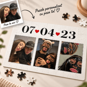 Puzzle Personalizat cu Poze și data voasta speciala