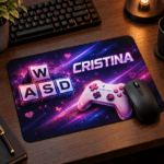 Mouse Pad Roz Personalizat cu Nume