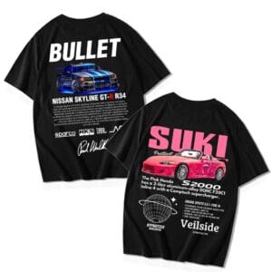 Set 2 tricouri cuplu SUKI & BULLET