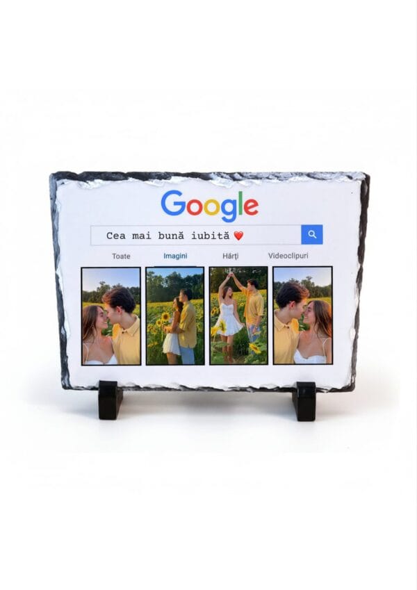 Placa Ardezie Personalizata Cea mai buna Iubita 15x20