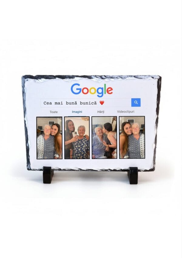 Placa Ardezie Personalizata Cea mai buna Bunica  15x20