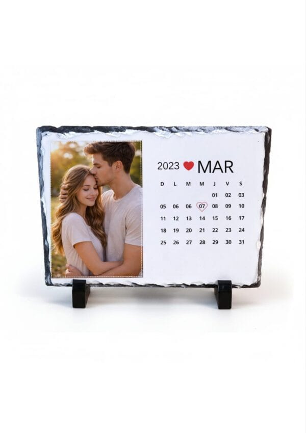 Placa Ardezie personalizata Aniversare cuplu 15x20