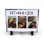 Placa Ardezie cu data voastra speciala 15x20