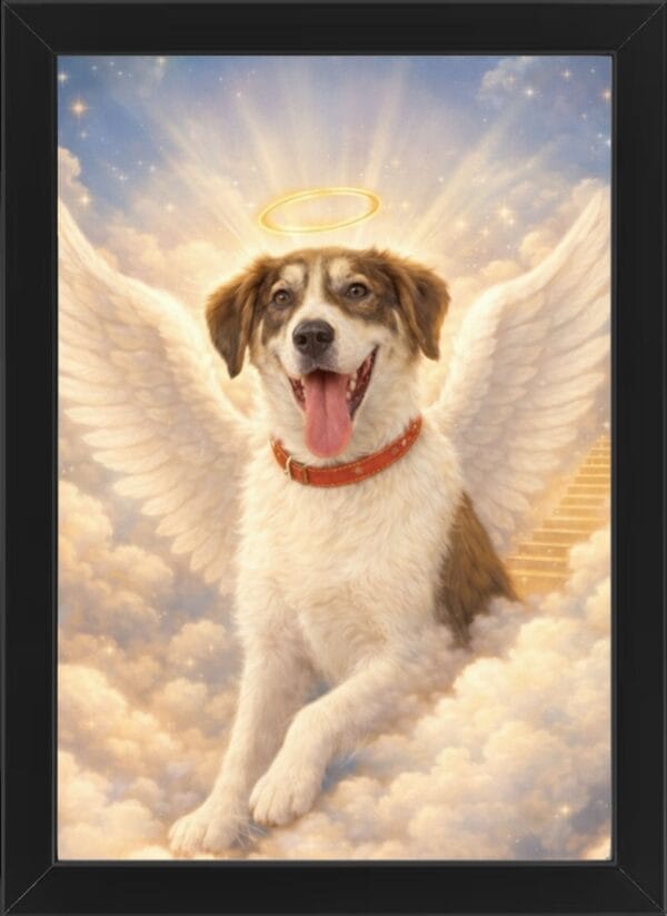 2026/02/63056.jpg Portret Memorial Personalizat cu Animalutul Tau (30x40)