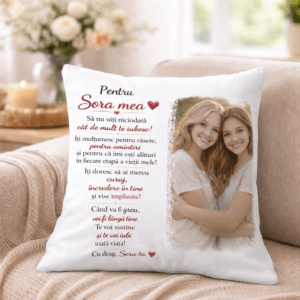 Perna personalizata pentru Sora cu Mesaj