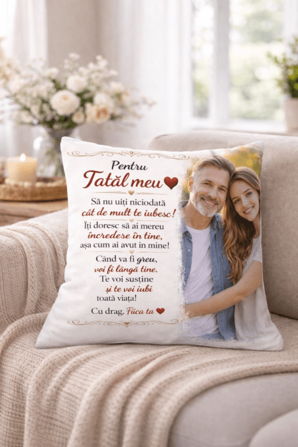 Perna personalizata pentru Tata cu Mesaj