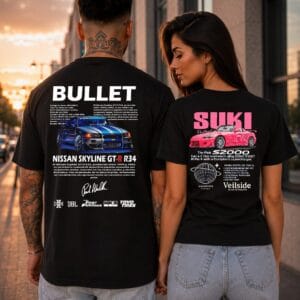 Set 2 tricouri cuplu SUKI & BULLET