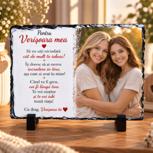 Placa Ardezie Personalizata pentru Verișoara 15x20