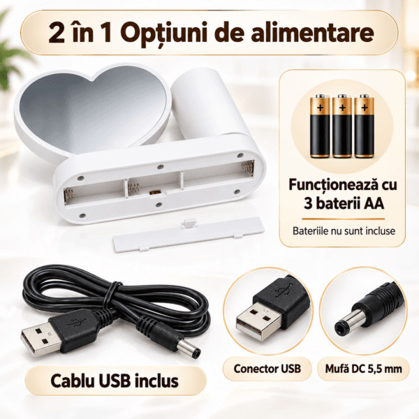 Oglinda Magica Personalizata cu suport de pixuri