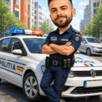 Tablou Caricatura Polițist