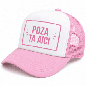 Sapca roz Personalizata cu Poza / Text