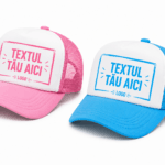 Set 2 Șepci Personalizate cu Poză, Text sau Logo