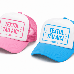 Set 2 Șepci Personalizate cu Poză, Text sau Logo