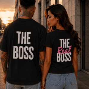 Set 2 tricouri The Boss & The Real Boss