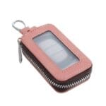 Set Auto Roz Pudra Personalizat, Portofel + Husă Cheie