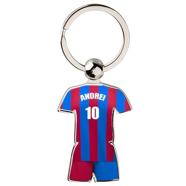 Breloc Personalizat Echipament de Fotbal cu Nume si Număr