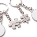 Set 2 Brelocuri Personalizate pentru Cuplu cu Poza
