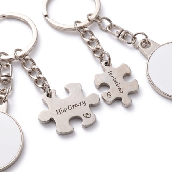 Set 2 Brelocuri Personalizate pentru Cuplu cu Poza