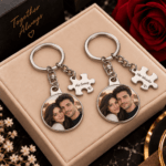 Set 2 Brelocuri Personalizate pentru Cuplu cu Poza