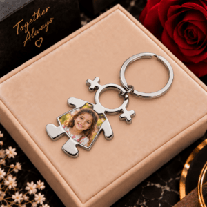 Breloc Personalizat in Forma de Fetita cu Poza