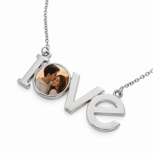 Colier LOVE V2 personalizat cu Fotografia ta