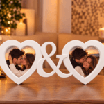 RamaFoto Heart & Heart Personalizata cu 2 Poze