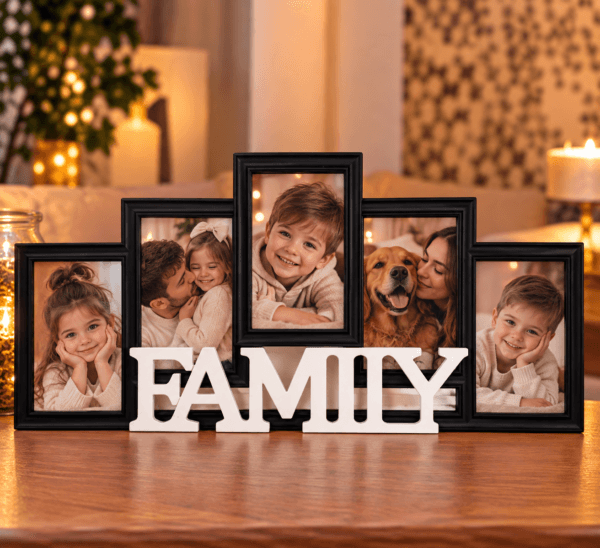 2026/10/107907.png Rama Foto FAMILY Personalizata cu 5 Poze