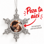 Fulg de Craciun Personalizat cu Fotografie