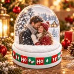 Glob de Zăpadă LED Personalizat cu Fotografie