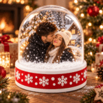 Glob de Zăpadă V2 LED Personalizat cu Fotografie