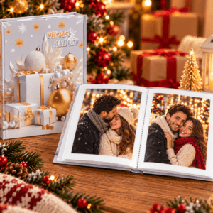 Album Foto Personalizat de Crăciun cu 20 Fotografii Incluse