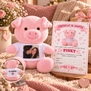 Porcusorul Pinky Personalizat cu Poza