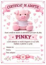 Porcusorul Pinky Personalizat cu Poza