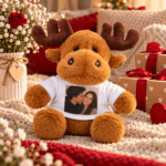 Renul Rudolf Personalizat cu Poza + Cutie Cadou de Craciun