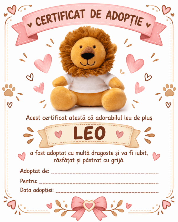 Leul Leo Personalizat cu Poza