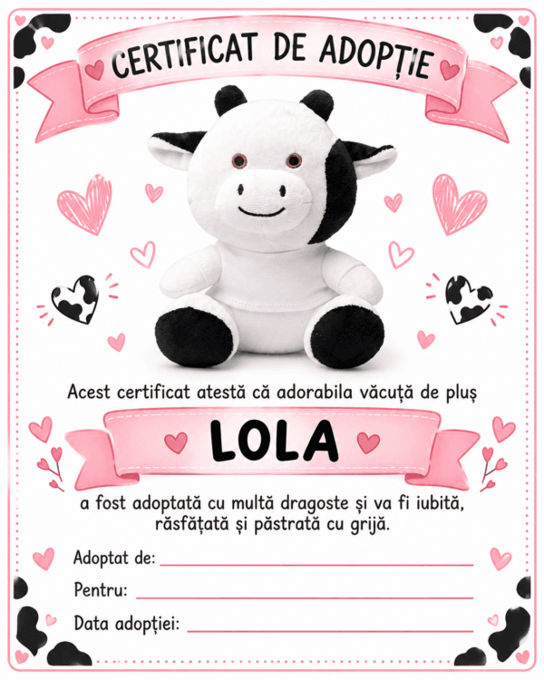 Vacuta Lola Personalizata cu Poza
