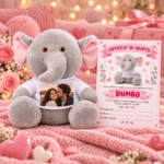 Elefantelul Dumbo Personalizat cu Poza