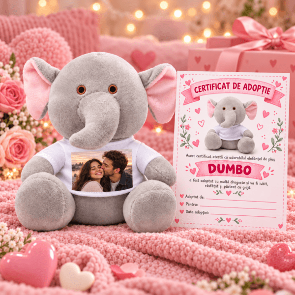 Elefantelul Dumbo Personalizat cu Poza
