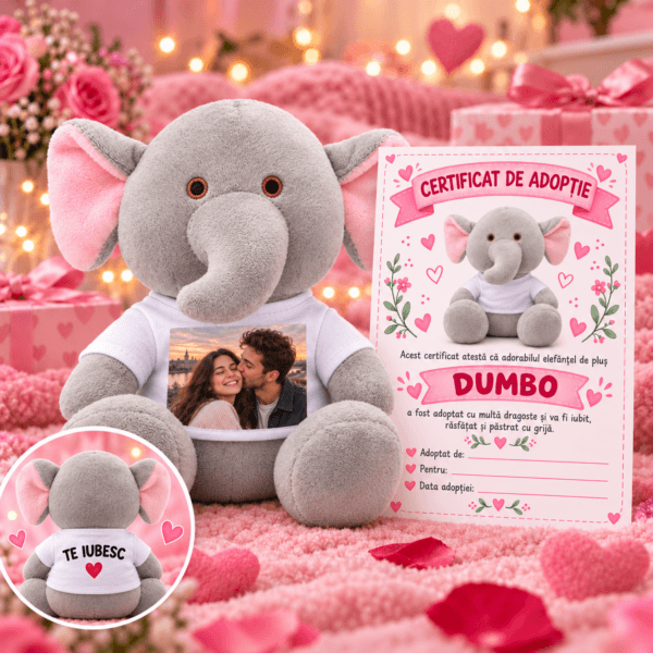 Elefantelul Dumbo Personalizat cu Poza